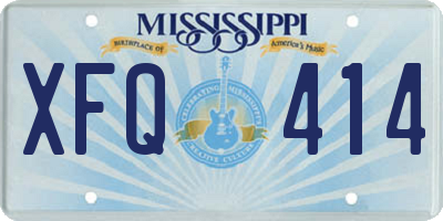 MS license plate XFQ414