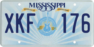 MS license plate XKF176
