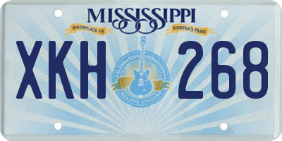 MS license plate XKH268
