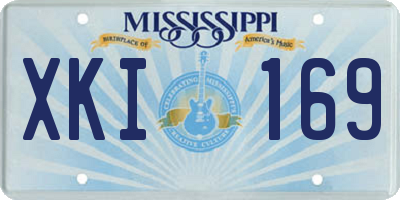 MS license plate XKI169