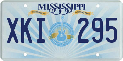 MS license plate XKI295