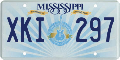 MS license plate XKI297