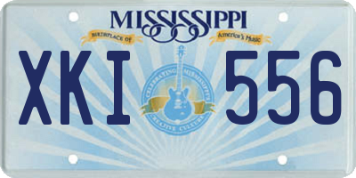 MS license plate XKI556