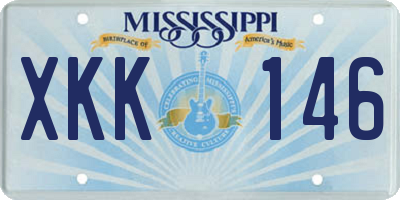 MS license plate XKK146