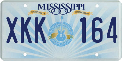 MS license plate XKK164