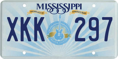 MS license plate XKK297