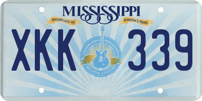 MS license plate XKK339