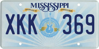 MS license plate XKK369