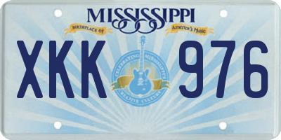 MS license plate XKK976