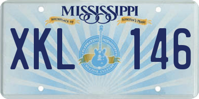 MS license plate XKL146