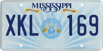 MS license plate XKL169