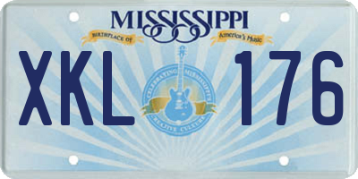 MS license plate XKL176