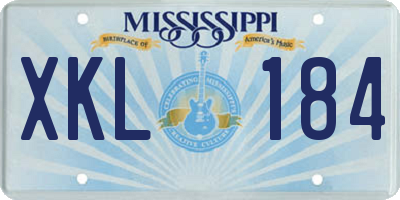 MS license plate XKL184
