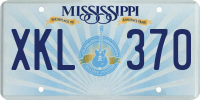 MS license plate XKL370