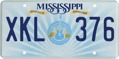 MS license plate XKL376