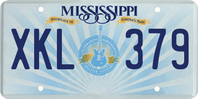 MS license plate XKL379
