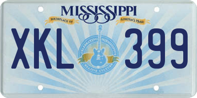 MS license plate XKL399