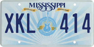 MS license plate XKL414