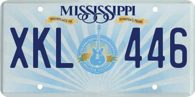 MS license plate XKL446