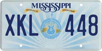 MS license plate XKL448