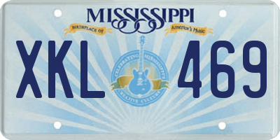 MS license plate XKL469
