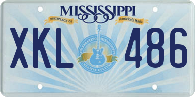 MS license plate XKL486