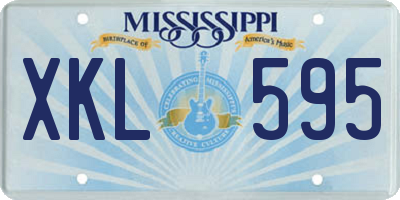 MS license plate XKL595