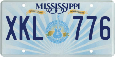 MS license plate XKL776