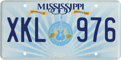 MS license plate XKL976