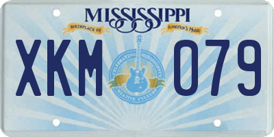 MS license plate XKM079
