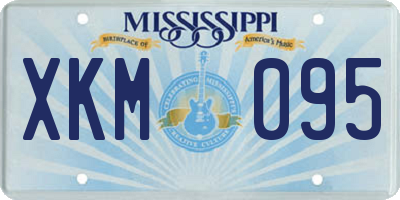 MS license plate XKM095