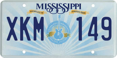 MS license plate XKM149
