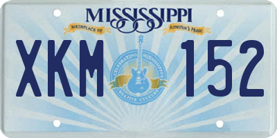 MS license plate XKM152