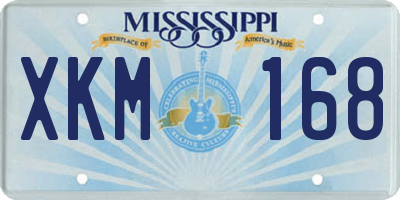 MS license plate XKM168