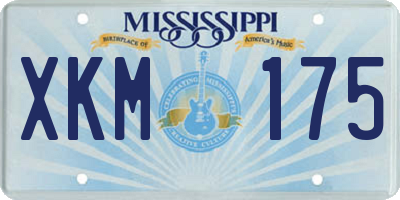 MS license plate XKM175