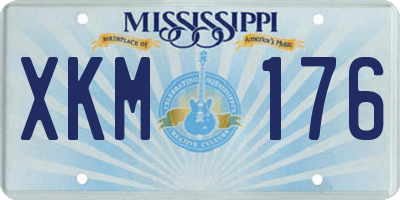 MS license plate XKM176