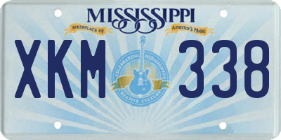 MS license plate XKM338