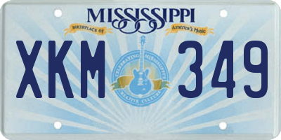 MS license plate XKM349