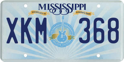 MS license plate XKM368
