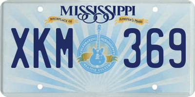 MS license plate XKM369