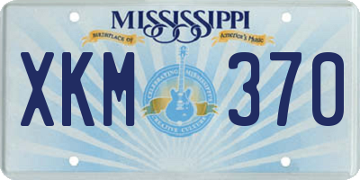 MS license plate XKM370