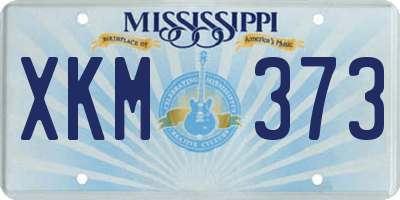 MS license plate XKM373