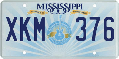 MS license plate XKM376