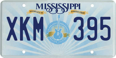 MS license plate XKM395