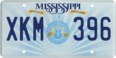 MS license plate XKM396