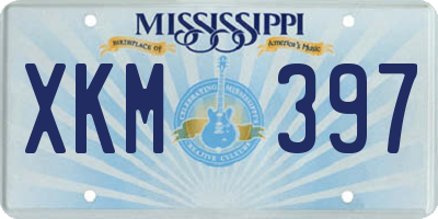 MS license plate XKM397