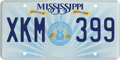 MS license plate XKM399