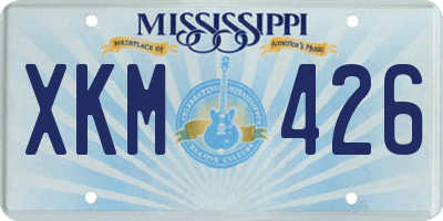 MS license plate XKM426