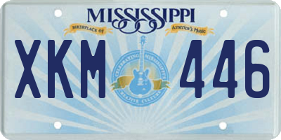 MS license plate XKM446