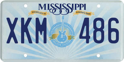 MS license plate XKM486